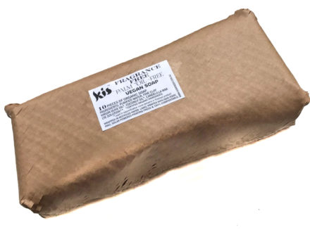 Fragrance Free Vegan Soap - 10 pieces wrapped